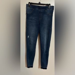 Spanx By Sara Blakely Jeans Stretch Medium Wash High Waisted Size Large